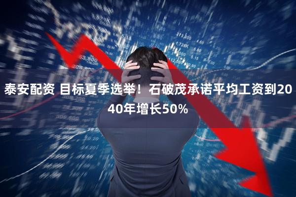 泰安配资 目标夏季选举！石破茂承诺平均工资到2040年增长50%