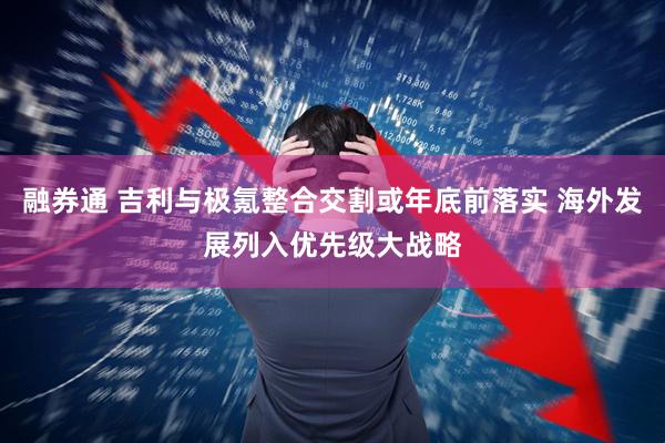 融券通 吉利与极氪整合交割或年底前落实 海外发展列入优先级大战略